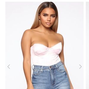 Fashion Nova Vixen Light Pink Corset